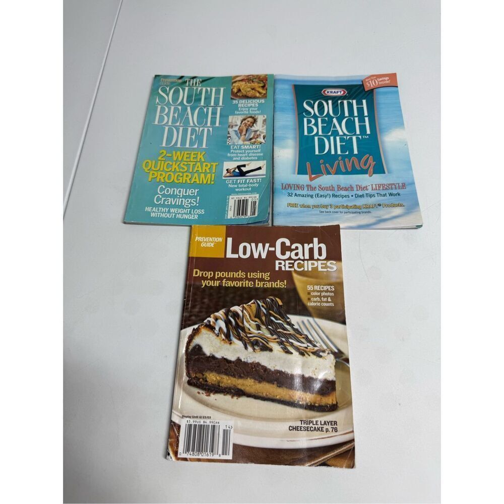 Set of 3 Diet Books South Beach Diet- Diet Tips That Work
